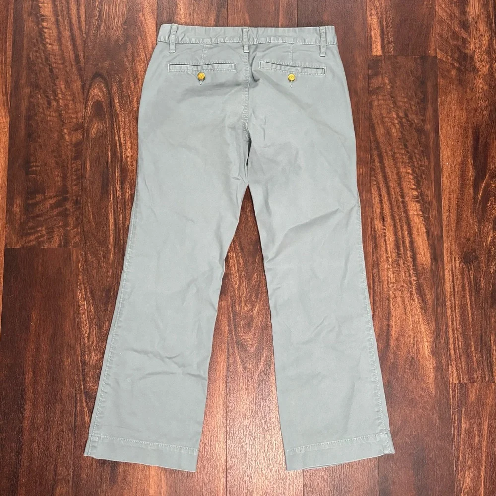 Tory Burch blue chino style pants ankle cropped low rise size 26 euc